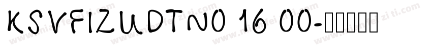 KSVFIZUDTN0 16 00字体转换